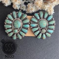 ナバホ族　Navajo　インディアンジュエリー ピアス　リバーシブルピアス 新品 ナバホ族 Navajo インディアンジュエリー ピアス シルバー