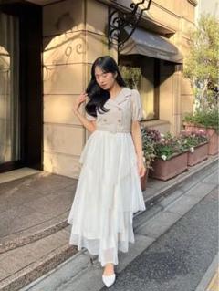 【 An MILLE 】アンミール ビッグリボンショートコート ホワイト An MILLE ビッグリボンショートコート - メルカリ