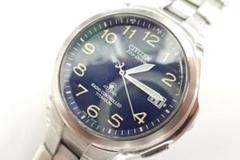 美品【稼働品】CITIZEN シチズンアテッサ H410 ネイビー
