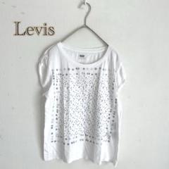 【Levis vintage】 半袖　カットソー　トップス　白　レア　プリント
