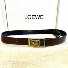 LOEWE ブラックレザーベルト ロエベ archive 希少 スペイン製 レア LOEWE ブラックレザーベルト ロエベ archive 希少 スペイン製 レア