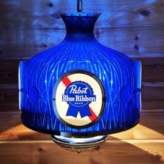 【超激レア】Pabst Blue Ribbon 吊り下げ照明 モーションサイン 希少 パブスト ブルーリボン 壁掛け ランプ ライト 照明 Pabst