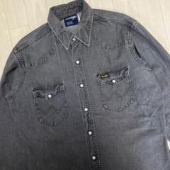 RRL デニムシャツ ウエスタンシャツ　ブラック　後染め デニム ウエスタンシャツ｜Double RL(ダブル アール エル)｜Ron