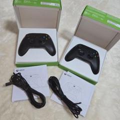 ジャンク品 Xbox コントローラー セット売り黒 箱 USBケーブル付き