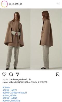 CINOH ポンチョコート ケープコート CINOH ポンチョコート ケープコート