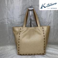 【美品】★Kitamura★キタムラ トートバッグ ステッチ入り