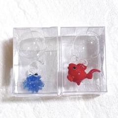 ガラス飾り リュウキン ハリセンボン 夏の贈り物に 納涼 金魚置物 夏飾り