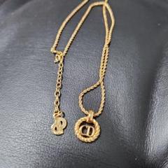 Christian Dior　ゴールドメッキロープチェーン CDネックレス