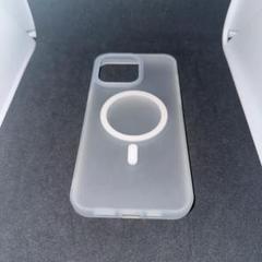 iPhone 15ProMax 薄型 軽量マグセーフ対応クリアケース　ホワイト