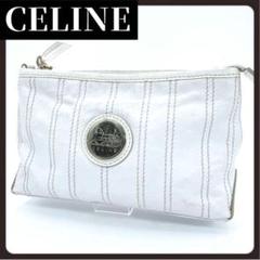 CELINE セリーヌ セカンドバッグ バッグ ホワイト ゴールド