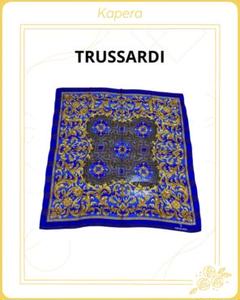トラサルディ 100×100 ウール スカーフ バラ ペイズリー ヴィンテージ Tootal Scarf Vintage ユニセックス ピュアシルク スカーフ