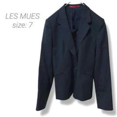【LES MUES 】AOKI テーラードジャケット ストライプ 7 ネイビー
