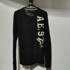 AMERICAN EAGLE アメリカンイーグル ブラック長袖カットソー
