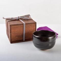 takaty　茶道具　楽吉左衛門　黒楽茶碗　時代箱付　C　5759 takaty様専用 茶道具 楽吉左衛門 黒楽茶碗 時代箱付 C 5759