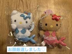 2865ハローキティ✖️人魚　うちわ &バスタオル 2865ハローキティ✖️人魚うちわ &バスタオル