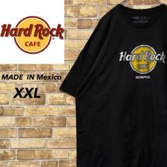 ハードロックカフェ　メキシコ製　Tシャツ　ビッグシルエット　黒　ブラック　XXL