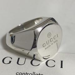 レビュー高評価の商品！ GUCCI 新品未使用品 ヘキサゴンGシルバーリング 19号 刻印19極美 アクセサリー