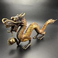龍　ドラゴン　古美術置物