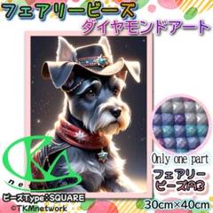 フェアリーダストビーズ 30×40 ダイヤモンドアート シュナウザー