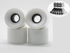 スケボー スケート ソフトウィール 78A 60mm ホワイト ビスおまけ付