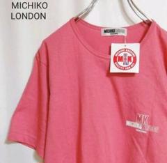 【未使用、00s】ミチコロンドン　tシャツ　ロゴプリント　薄手　シンプル