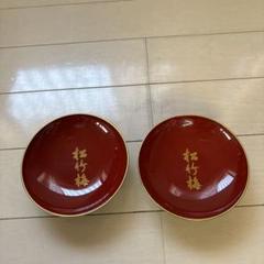 漆器 竹模様 円形プレート 赤黒2色セット 獅子田 竹渓 塗 本重 赤（黒ビ巻） - 獅子田流 篠笛「大塚竹管楽器」