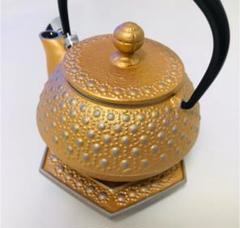 新品 南部鉄器 カモミール No3 カラーポット 急須 鉄瓶 限定色 岩鋳