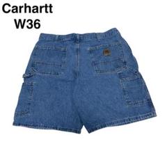 Carhartt カーハート デニム ペインターパンツ ハーフパンツ W34 カーハートw36デニムペインターパンツ古着デニムショーツハーフ