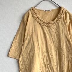 LAINERIE Tシャツ サイドスリット ラインストーン シンプル 大きめ