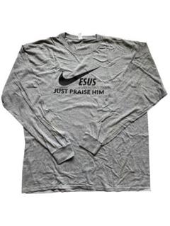 NIKE Jerzees XL グレー 長袖カットソー