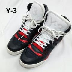 ブラック ハイカット シューズ US5Yohji、Y3正規品 Y3 YOHJIYAMAMOTO ハイカットスニーカー ブラック 26.5