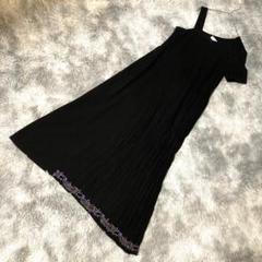 ✨レア✨アタッシュドプレス ワンピース アシンメトリー 刺繍 プリーツ フレア