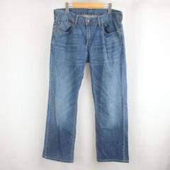 LEVIS 559 ヒゲ フェード ワイド デニム パンツ 34 古着 ブルー