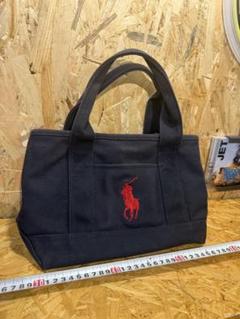 美品 RALPH LAUREN ラルフローレン　トートバッグ　ブラック　黒 ラルフローレントートバッグ