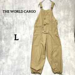 THE WORLD CARGO ベージュ ヴィンテージサロペット アウトドア古着