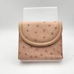 専用お値下げレア物 大人上級オーストリッチの上品なアイボリーホワイトの折りザイフ お値下げレア物 大人上級オーストリッチの上品なアイボリー