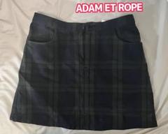 ADAM ET ROPE チェック柄ミニスカート 36