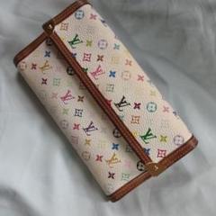 美品！ルイヴィトン　長財布　ポルトフォイユサラ　ブロン　マルチカラーのサムネイル