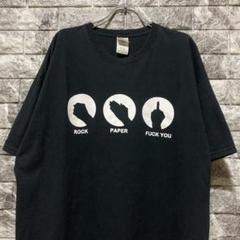 希少 FUCK YOU Tシャツ BLACK ファックユー ロック 黒