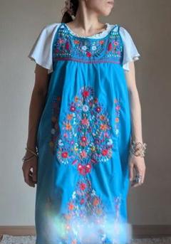 レアかも?!メキシコ刺繍のキャミワンピ