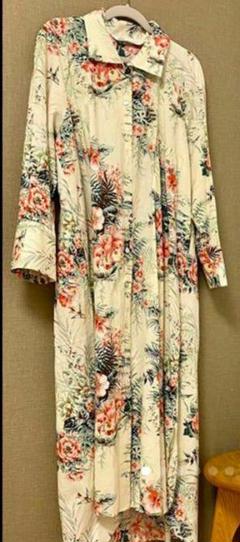 ZARA 花柄 ロング ワンピース