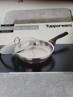 ははろう 未使用 Tupperware 28cm フライパン(フタ付き) Tupperware 24cm フライパン フタ付き - メルカリ