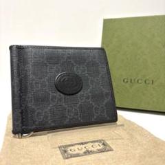 281✨GUCCI✨グッチ マネークリップ 札入れ GGスプリーム レザー 黒
