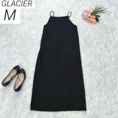GLACIER グラシア　キャミワンピース　ロングワンピース　黒　無地　M