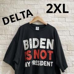 海外古着　ビッグサイズ　メンズTシャツ　ビッグロゴ　黒色Tシャツ サイズ2XL