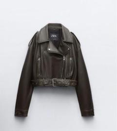 zara フェイクレザークロップドライダースジャケット ZARA フェイクレザークロップド ライダースジャケット - メルカリ