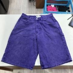 ☆USA製☆90s GUESSjeans カラーデニム パープル ショートパンツ