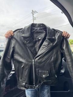 KAKUISHI 角石 牛革ダブルライダースジャケット　XS相当　ロック KAKUISHI 角石 牛革ダブルライダースジャケット XS相当 ロック