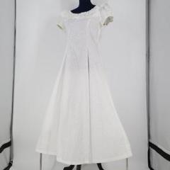 【美品 日本製 フラダンス衣装】ホワイト Paondor ワンピース ドレス 白 美品 日本製 フラダンス衣装】ホワイト Paondor ワンピース