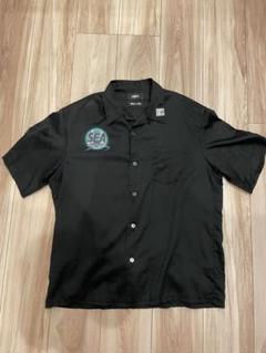 WIND AND SEA 半袖シャツ ブラック/ホワイト WIND AND SEA 「WIND SEA」 半袖Tシャツ S ブラック メンズ
